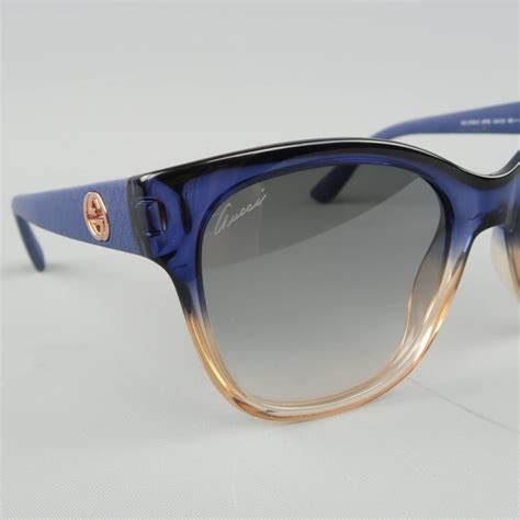 gucci navy blue sunglasses|gucci reflective sunglasses.